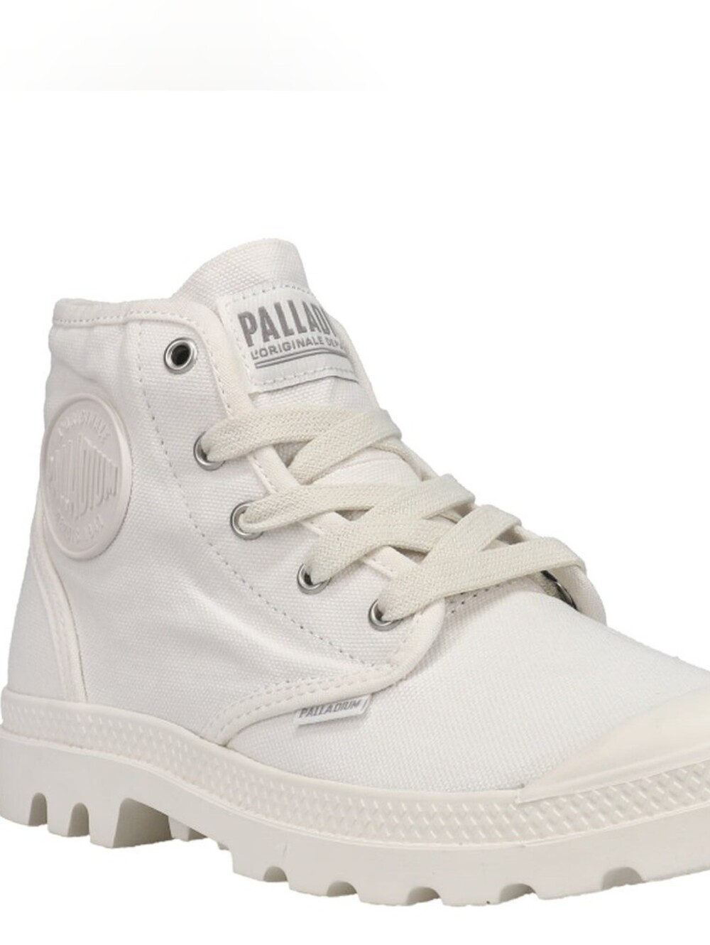 Palladium PAMPA HI Off-White Canvas High-Top Shoe Women's 10 or 11 NWT And Box